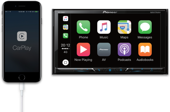 Pioneer avh-z3000dab 2-DIN 15,7 cm trasparente tipo touchscreen lettore multimediale con smartphone connettività