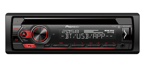 Rote-Beleuchtung USB MP3 Pioneer MVH-S320BT Autoradio mit Bluetooth Spotify 