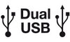 Kaksi USB-liitäntää