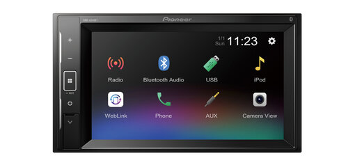 Pioneer DMH-A240BT 6.2" Screen 2DIN Bluetooth Stereo USB Aux iPod iPhone WebLink 