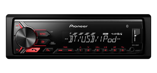 PIONEER MVH-X390BT Vehicle Digital Media Receiver with Pioneer Arc App Compatibility Black Built-in Bluetooth and USB Direct Control for iPod/iPhone and Certain Android Phones 